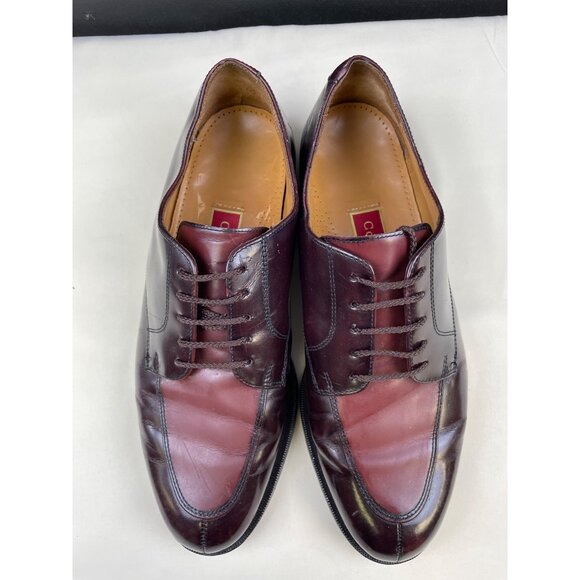 Cole Haan Men's Wine Leather Shoes/ Oxfords/ Lace up Size 10D SKU 4781 - Picture 2 of 9